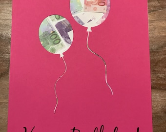 Money Gift *Ballons* Happy Birthday