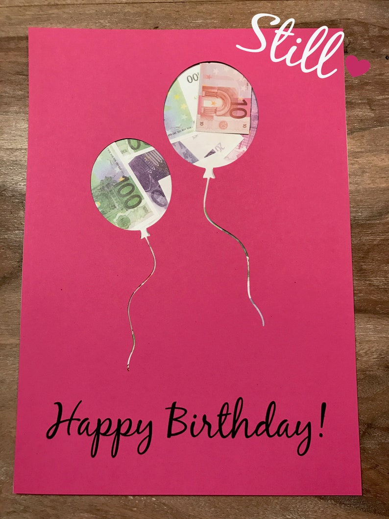 Money Gift Balloons Happy Birthday