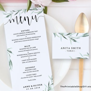 pic Menu Place Cards Template eur