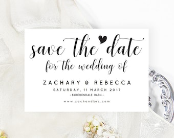 Rustic save the date template, Printable save the date printable, Save the date wedding save the date rustic, Printable wedding stationery