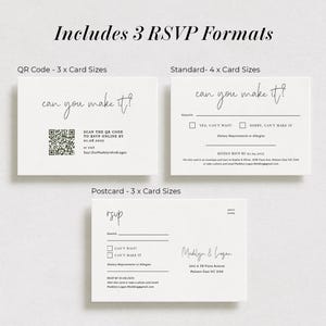 Greenery Wedding Invitation Set: Rustic Printable Stationery (Digital Download) image 4