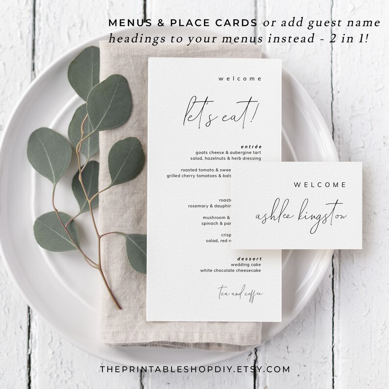 Modern Minimal Wedding Invitation Mega Bundle Save The Date Template Wedding Invite Packages Digital Download
