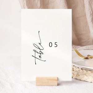 Modern Wedding Table Numbers 1-25, Printable Table Number Design, Reception Table Decor, Boho Wedding Signage, #Soul Love