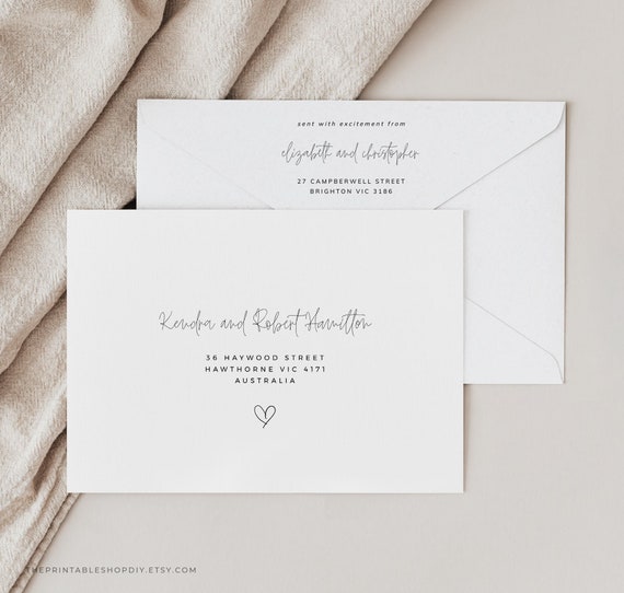 Minimalist Wedding Guest Address Labels, Zazzle