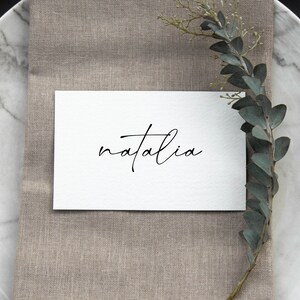 Plantillas para tarjetas de lugar de boda imprimibles, nombres de tarjetas de lugar de boda modernas, decoración de mesa de recepción, descarga digital, #Soul Love