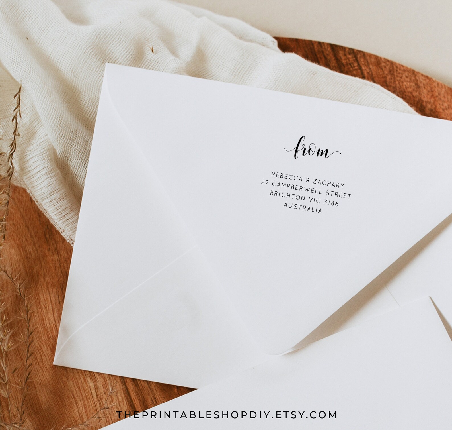 Wedding Envelope Template Guest Addressed Envelopes Etsy