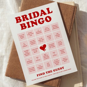 Printable Bridal Shower Game Template, Find The Guest Bridal Bingo Cards Digital Download, Hens Party Bingo, Sweet Thing