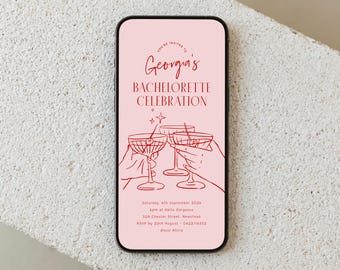 Hens Party Invitation Template: Editable Bachelorette Invite (Digital Download)