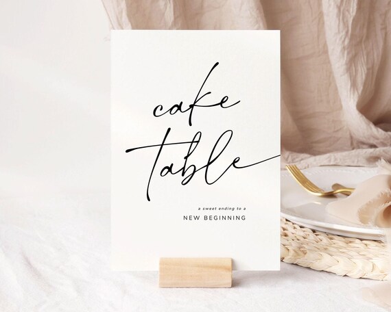 Making Cake First Sign Wedding Cake Sign Template