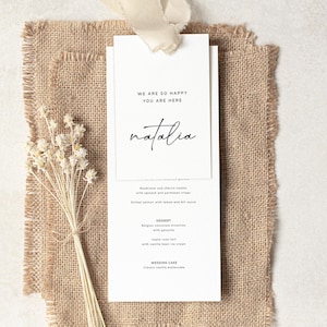 Wydrukuj menu weselne i etykiety z imionami, pobierz szablon menu i karty miejsc, menu weselne, czarno-białe, #Soul Love