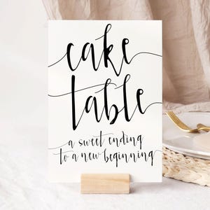 Cake table sign, Wedding cake table decor, Cake for weddings, Cake table decor, Wedding reception sign, ANNE