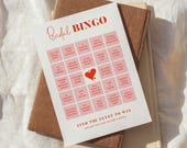 Printable Bridal Shower Bingo Instant Download, Modern Bridal Bingo Game Template, Editable Hens Party Bingo Templett, Flirty