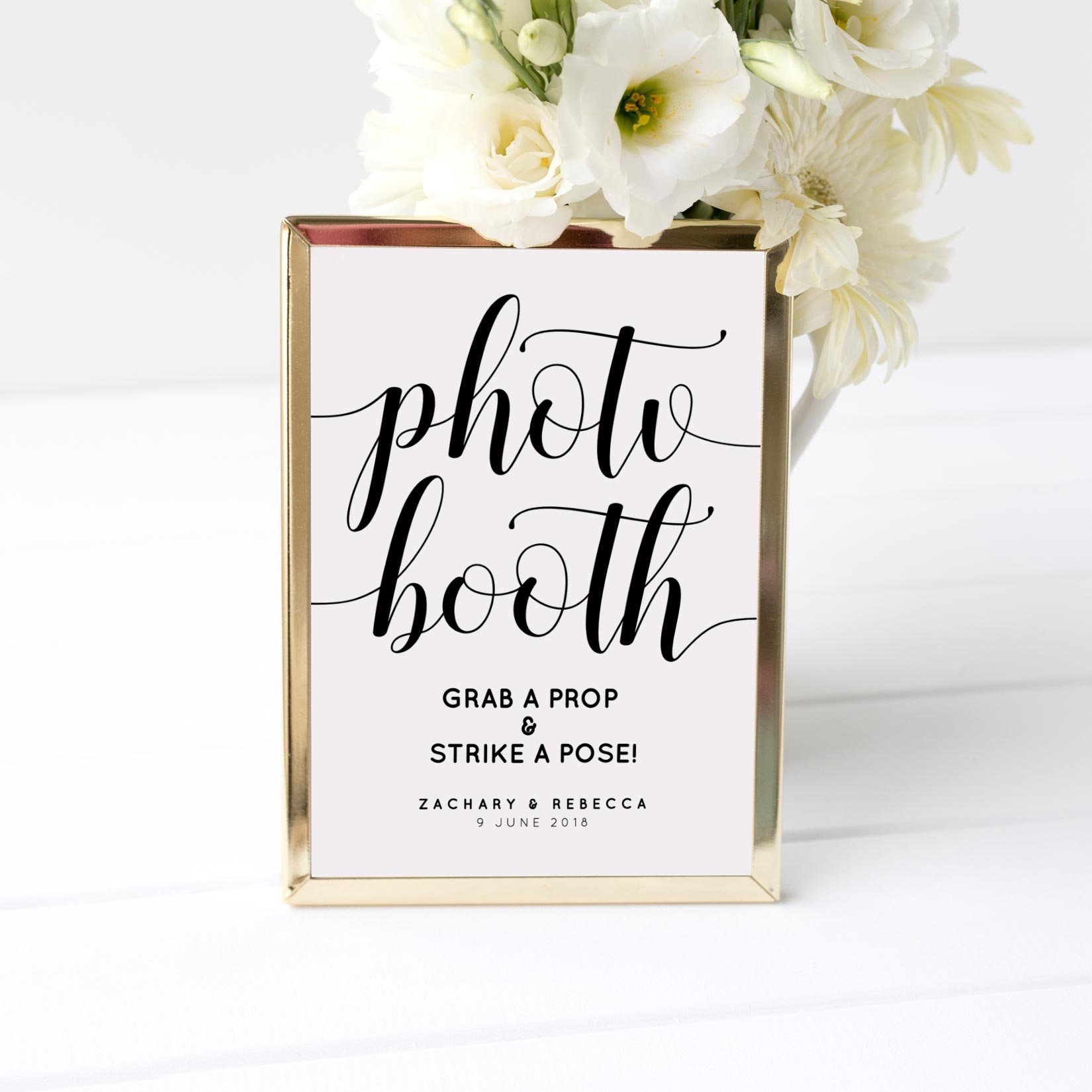 Photo booth sign wedding Photo booth sign instant download | Etsy