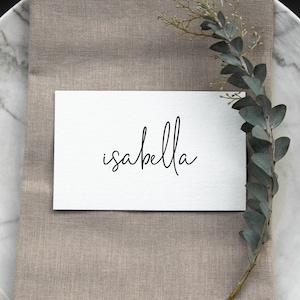 Wedding Place Cards Template, Printable Name Cards, Place Setting Name, Modern Place Cards Digital Download, Lovers