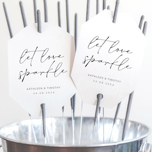 Etichette per scintille da matrimonio, etichetta Let Love Sparkle, modello di etichette per matrimonio, idee per ricevimenti di nozze, download digitale, #Soul Love