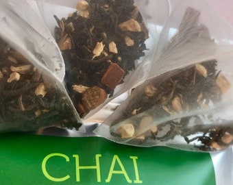 Chai Tea, Tea Pyramids, Chai, Assam, Chai Latte, Tea Drink, Tea, Quality Tea, Tea Recipe, Spice, InfiniTeas