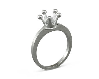 Queen Ring, Silber 925 Ring, Königin Krone, Königin Schmuck, Geschenk für Sie