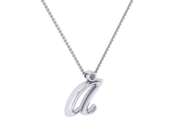 Letter Necklace, Initial Necklace, Silver Initial, Monogram Necklace