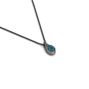 Teardrop Necklace, Drop Necklace, Necklace for Women, Silver Drop Necklace, Pendant with Zircons image 7