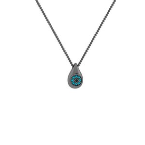 Teardrop Necklace, Drop Necklace, Necklace for Women, Silver Drop Necklace, Pendant with Zircons image 8