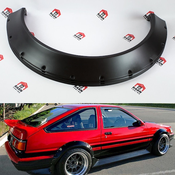 75mm Wide Universal Fender Flares Wheel Arch Extension Arches Trims JDM
