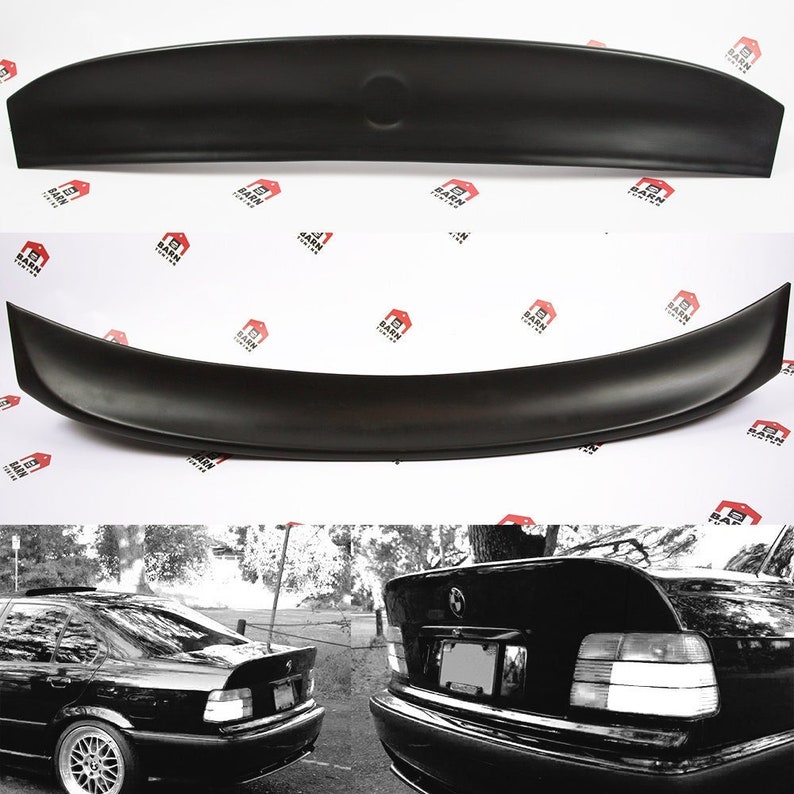 Pu&ograve; includere: Spoiler posteriore nero per un'auto BMW serie 3. Lo spoiler &egrave; realizzato in un materiale resistente e di alta qualit&agrave; ed &egrave; progettato per migliorare l'aerodinamica e lo stile dell'auto.