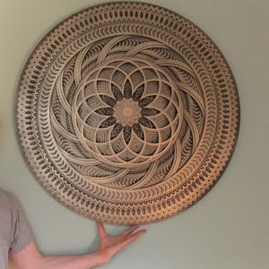 Sacred Geometry Wooden Wall Art, Yoga Wall Decor, Wooden Mandala, Boho Wall Deco, Spiritual Wall Art, Meditation Room Deco, Yoga Home Deco