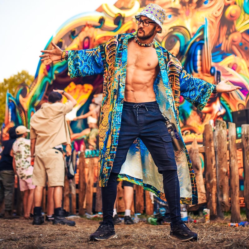 Psychedelic Face Men's Joggers main image 1