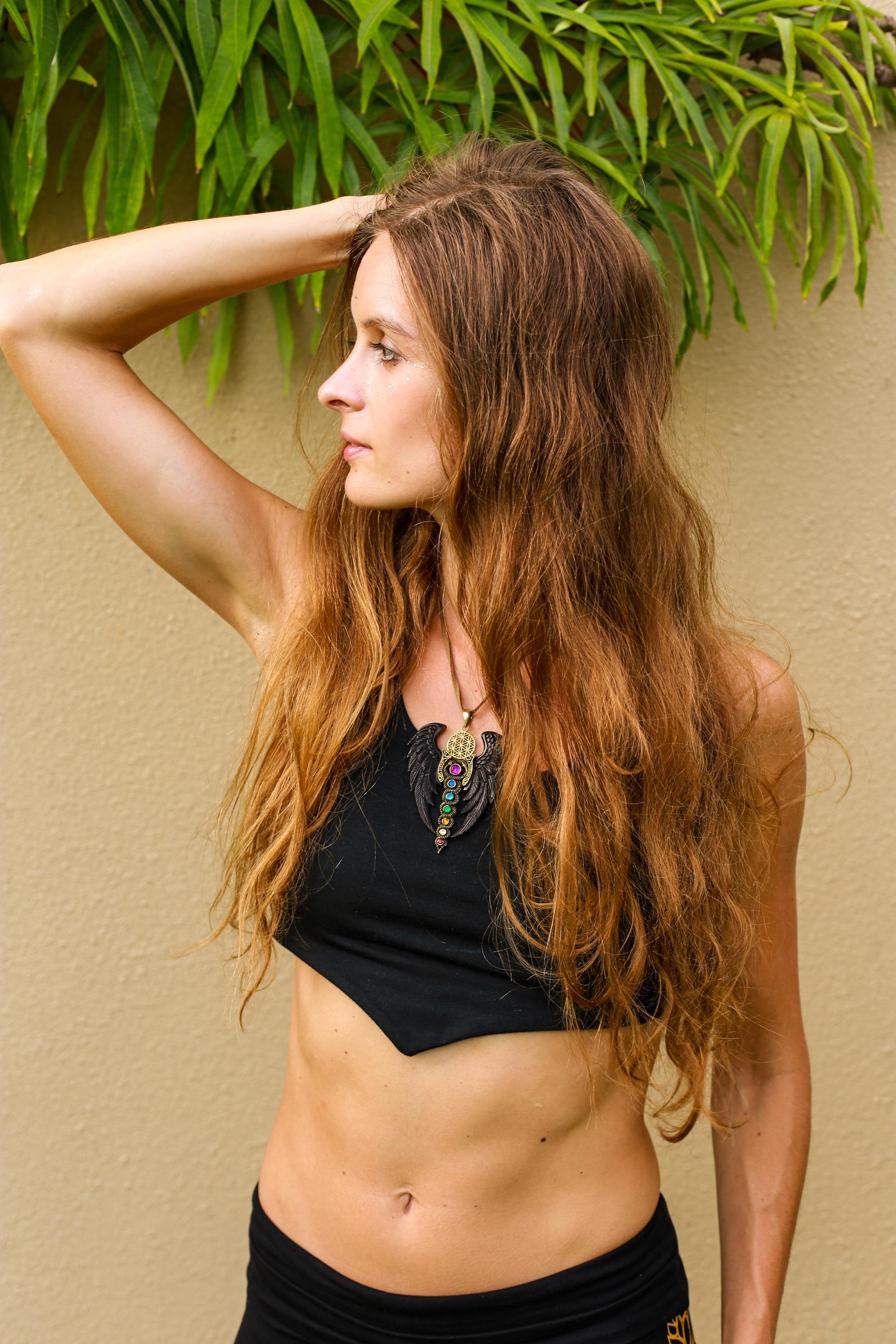 Sacred Geometry Jewelry Flower of Life Necklace Wing Feather Etsy