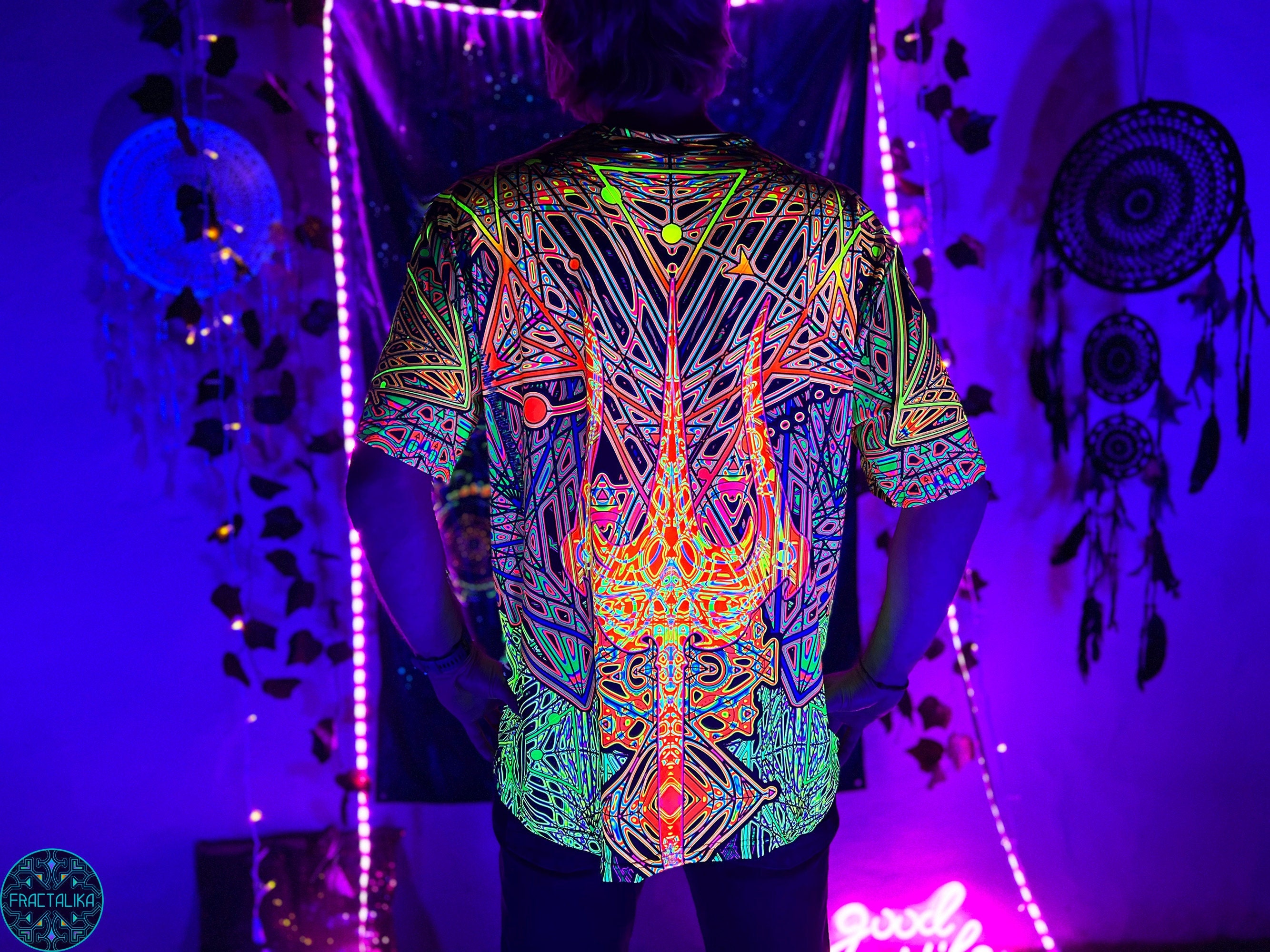 Psychedelic T-shirt, Psytrance Festival Outfit, Mandala Tee