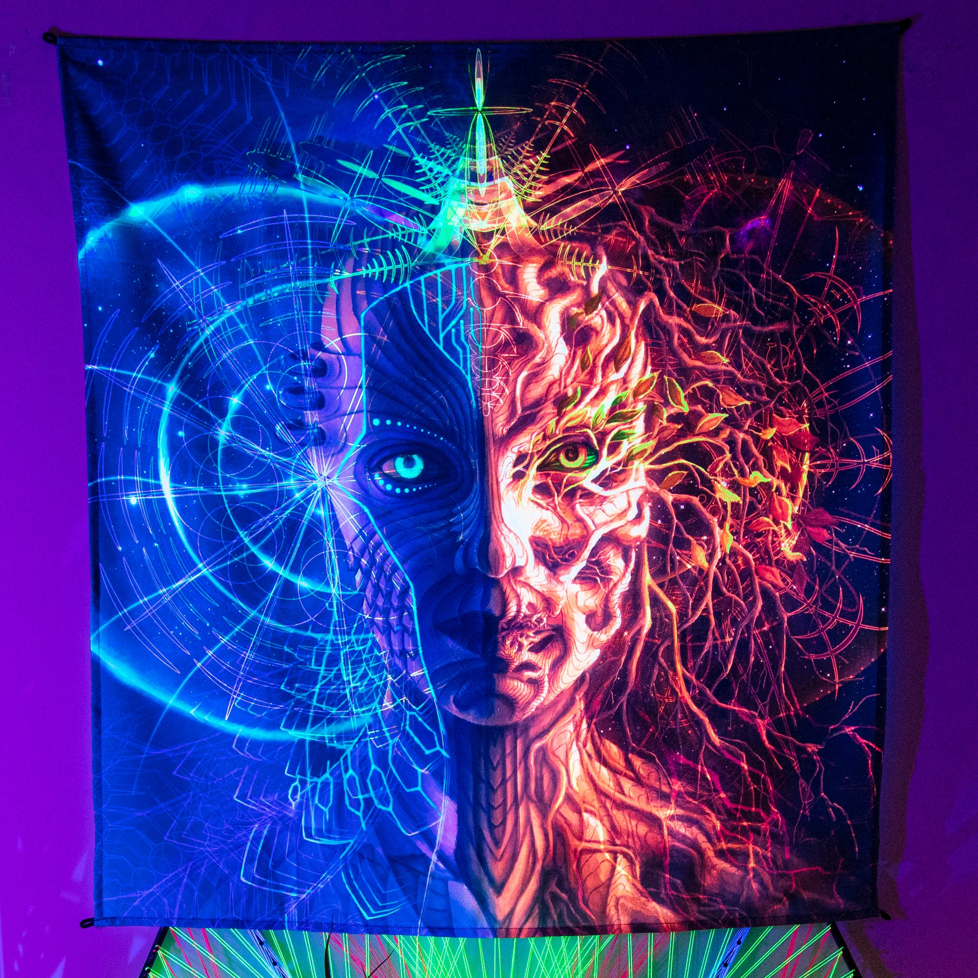 Spiritual Art, Sacred Home Deco, Esoteric Room Decor, Festival