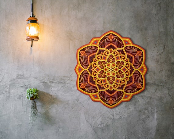 Mandala Wall Art Yoga Deco Meditation Wall Art Wooden Mandala Sacred Geometry Wall Decor Laser Artwork Wall Hanging Mandala Bohemian Etsy Canada