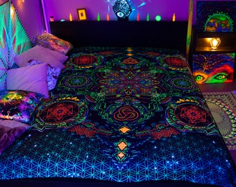 Decor UV Blanket Trippy Blanket Hippie 