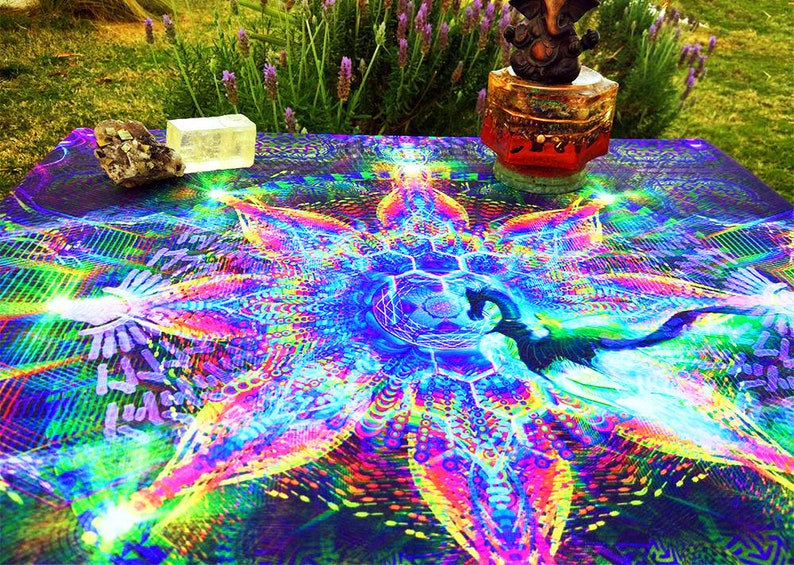 Bohemian Wall Tapestry Psychedelic Acid Tapestry Mushroom Etsy