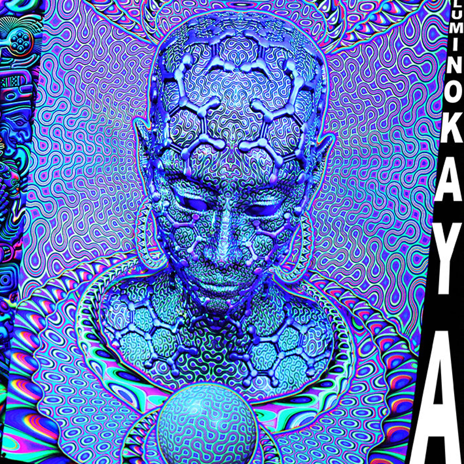 Trippy Tapestry Psychedelic Spiritual Luminokaya Psyart Nature Fractal ...