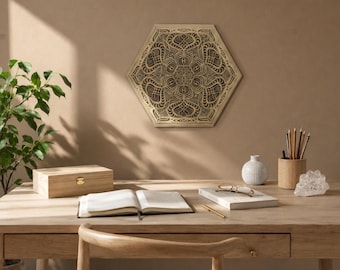 Mandala Wall Decor, Wooden Mandala Wall Art, Bohemian Room Deco, Spiritual Wall Art, Wood Carved Mandala, Sacred Geometry Wall Hanging