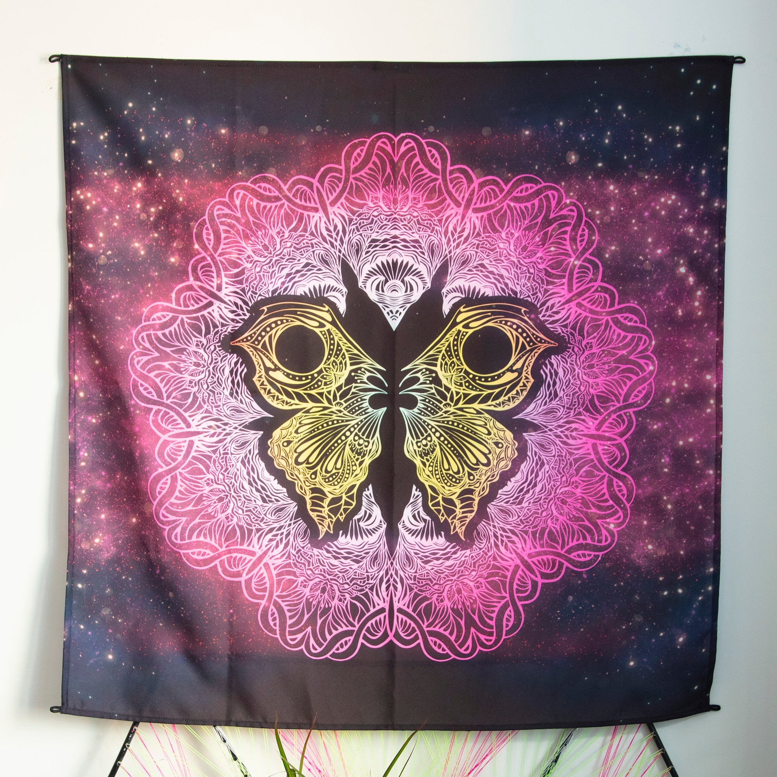 Butterfly UV Tapestry Fantasy Tapestry Animal Tapestry Etsy UK