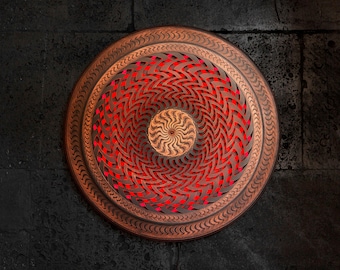Kinetic Sculpture, Kinetic Wall Art, Wooden Kinetic Art, Kinetic Mandala, Wooden Kinetic Artwork, Wall Lamp, Mandala Wall Deco