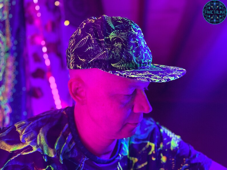 Sacred Rave Sacred Geometry Psychedelic Snapback Cap, Rave Clothing, Festival ...