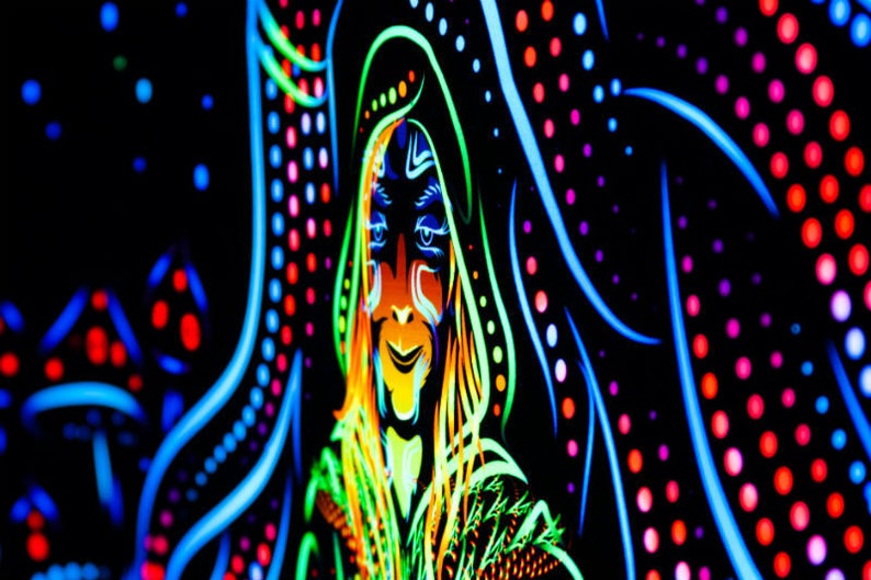 Trippy Tapestry Psychedelic Spiritual Psyart Nature Etsy