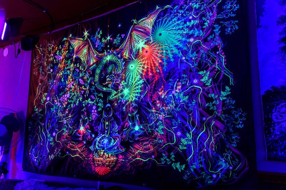 Tapestry black light new arrivals