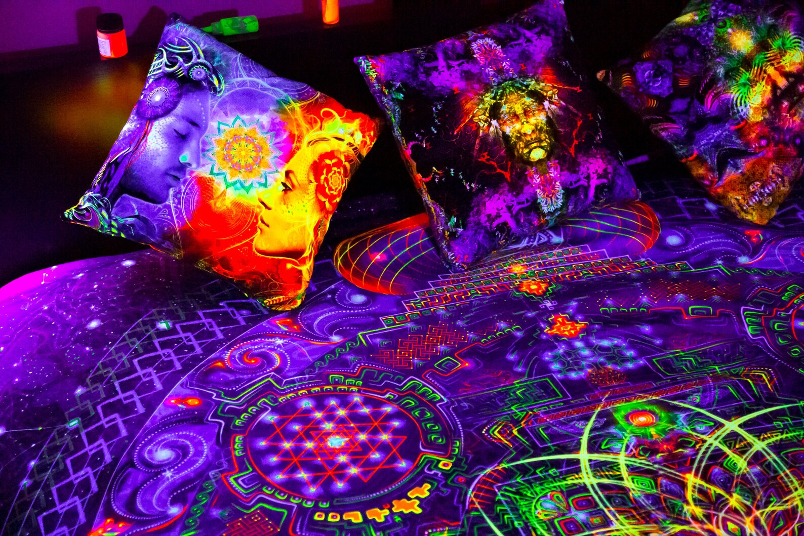 Hippie Blanket, Hippie Bedding, Trippy Bedding, Picnic Blanket Hippie