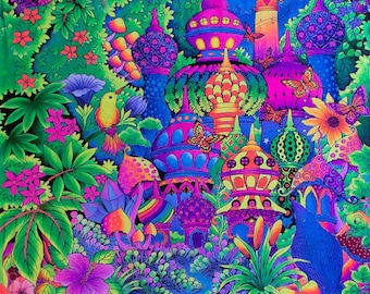 UV Backdrop Blacklight Artwork Trippy Wall Hanging Hippie Tapestry