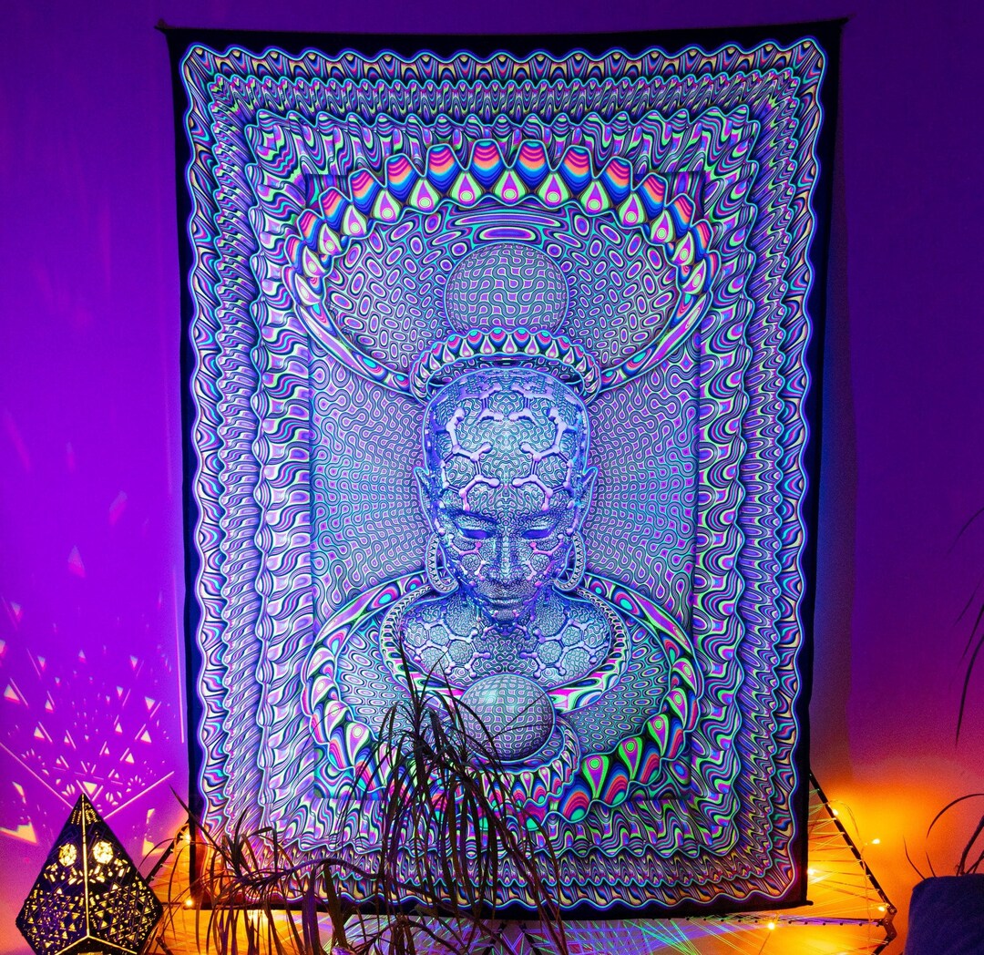 Trippy UV Decor, Psychedelic Visionary Art, Surreal Wall Art ...
