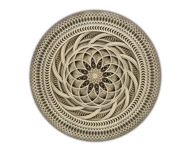 Arte mural de madera con geometría sagrada, decoración de pared de yoga, mandala de madera, decoración de pared bohemia, arte mural espiritual, decoración de sala de meditación, decoración de yoga para el hogar. imagen 3