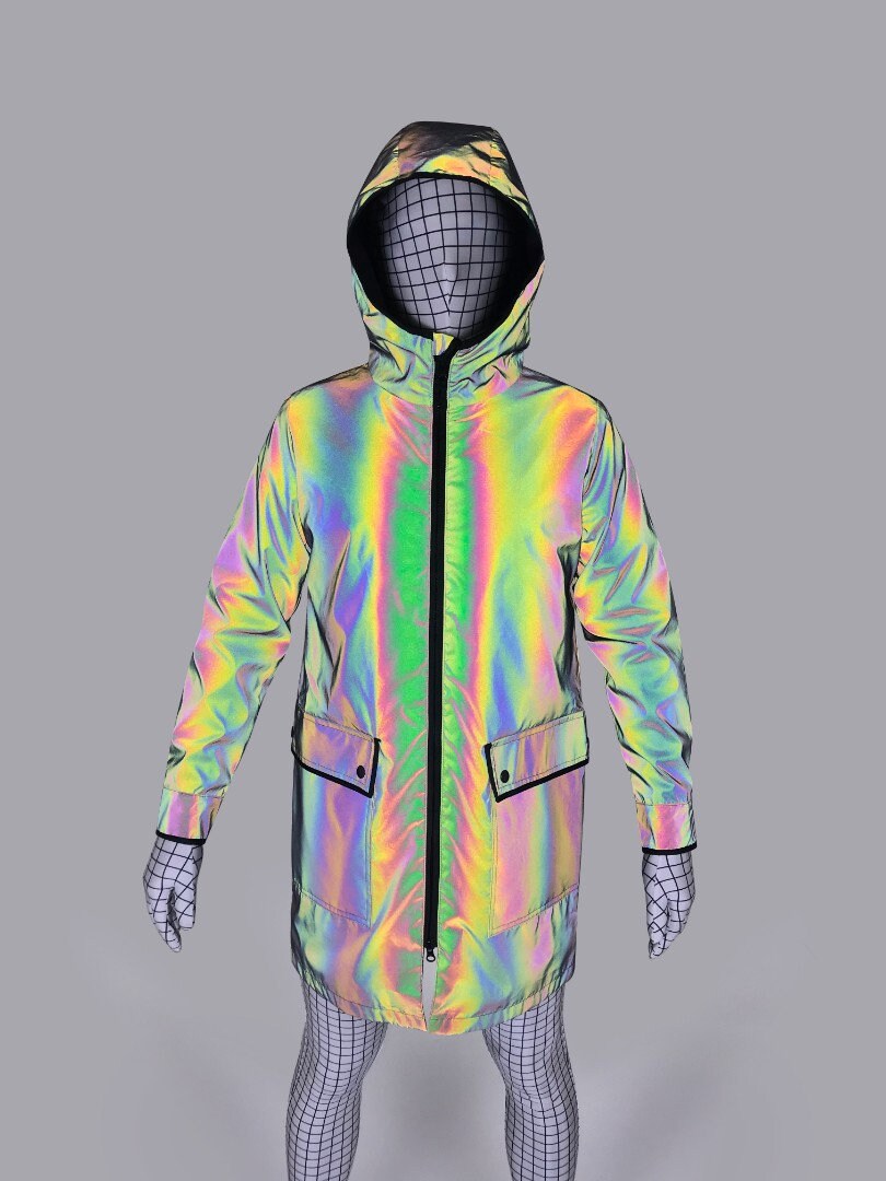 reflective raincoat