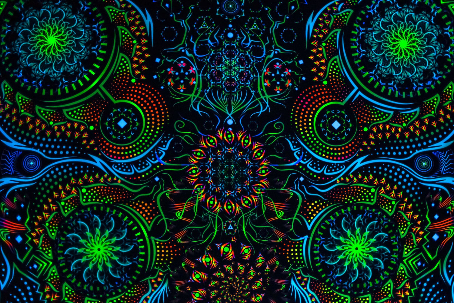 Trippy psychedelische achtergrond Psytrance deco UV Active Etsy
