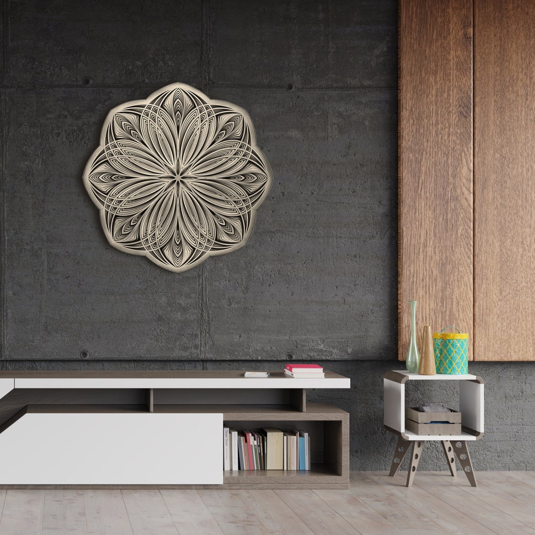 Sacred Geometry Mandala Wall Hanging, Zen Wall Yoga Home Deco ...