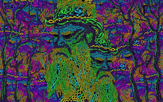 Trippy acid tapestry hotsell