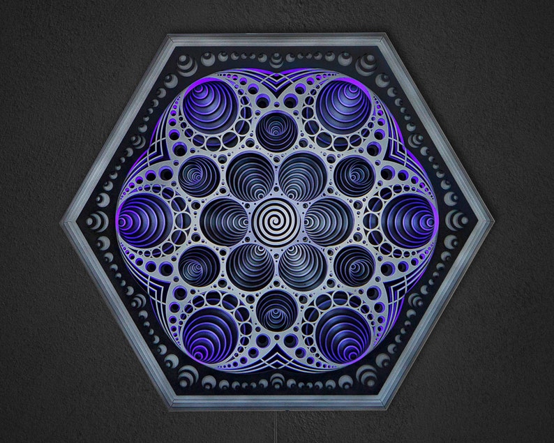 Fractalika Mandala Wall Lamp